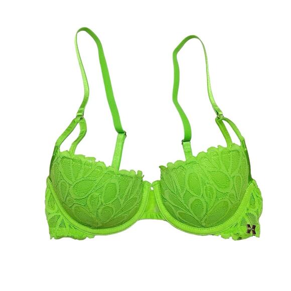 Savage X Fenty Savage Not Sorry Lightly Lined Lace Balconette Bra Size 32B - Picture 1 of 3